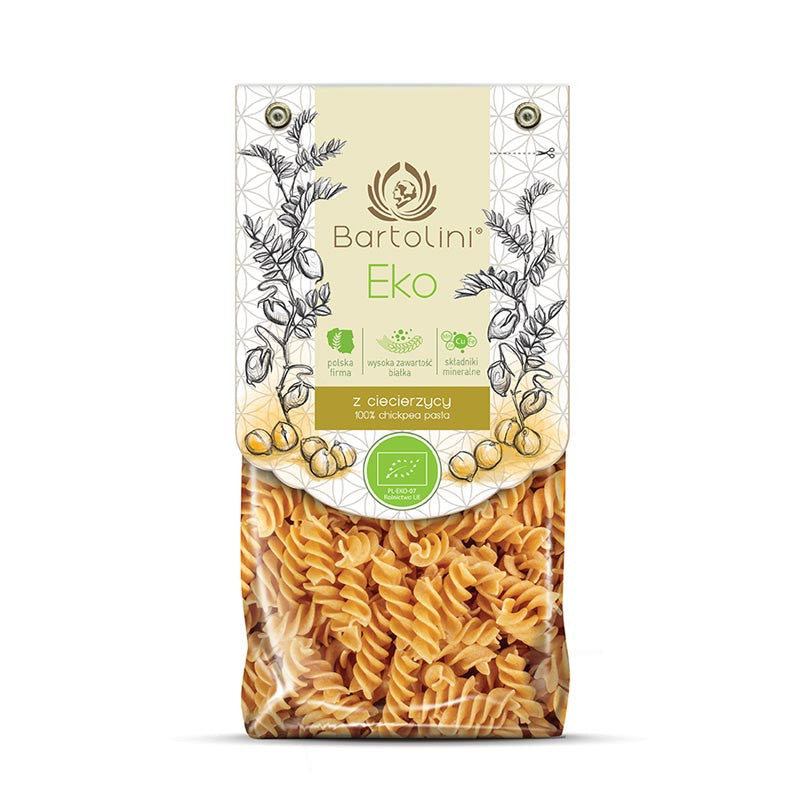 Organic Chickpea pasta - Świderek - 250g - Bartolini – ekogram