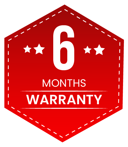 6 Months Warranty