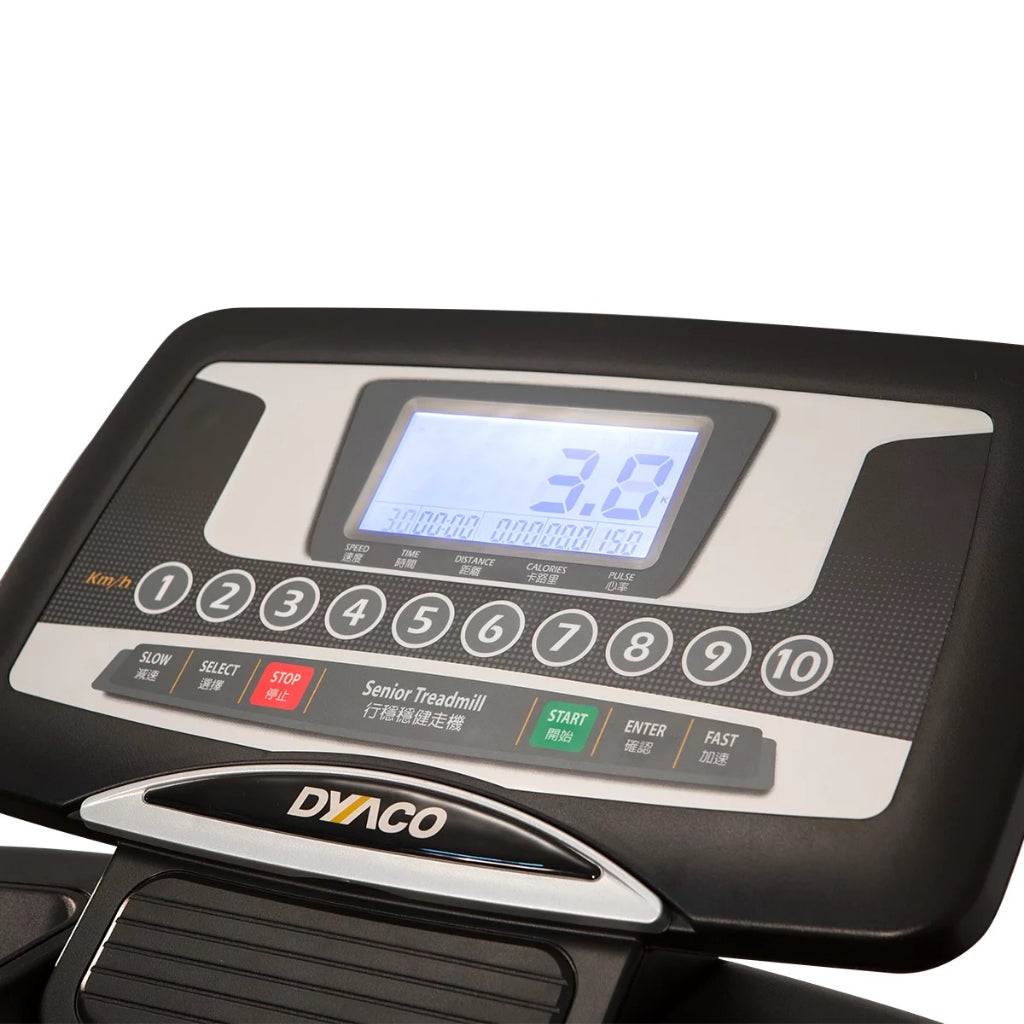 dyaco lw80 treadmill rotatable display