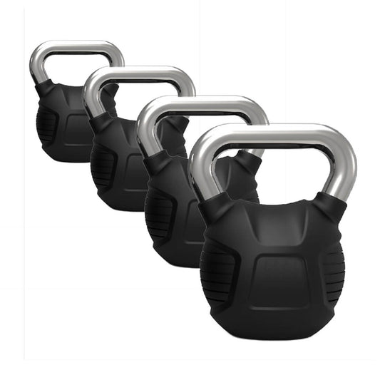 LIVEUP Sports Black Rubber Kettlebell (10KG) LS2044