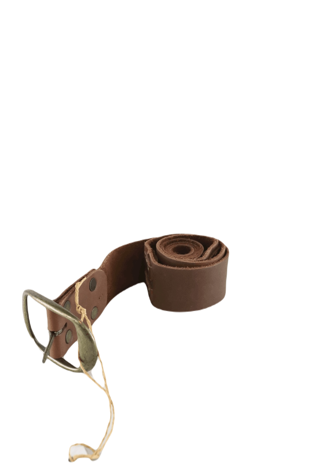 image of Boutique Brown Leather Belt