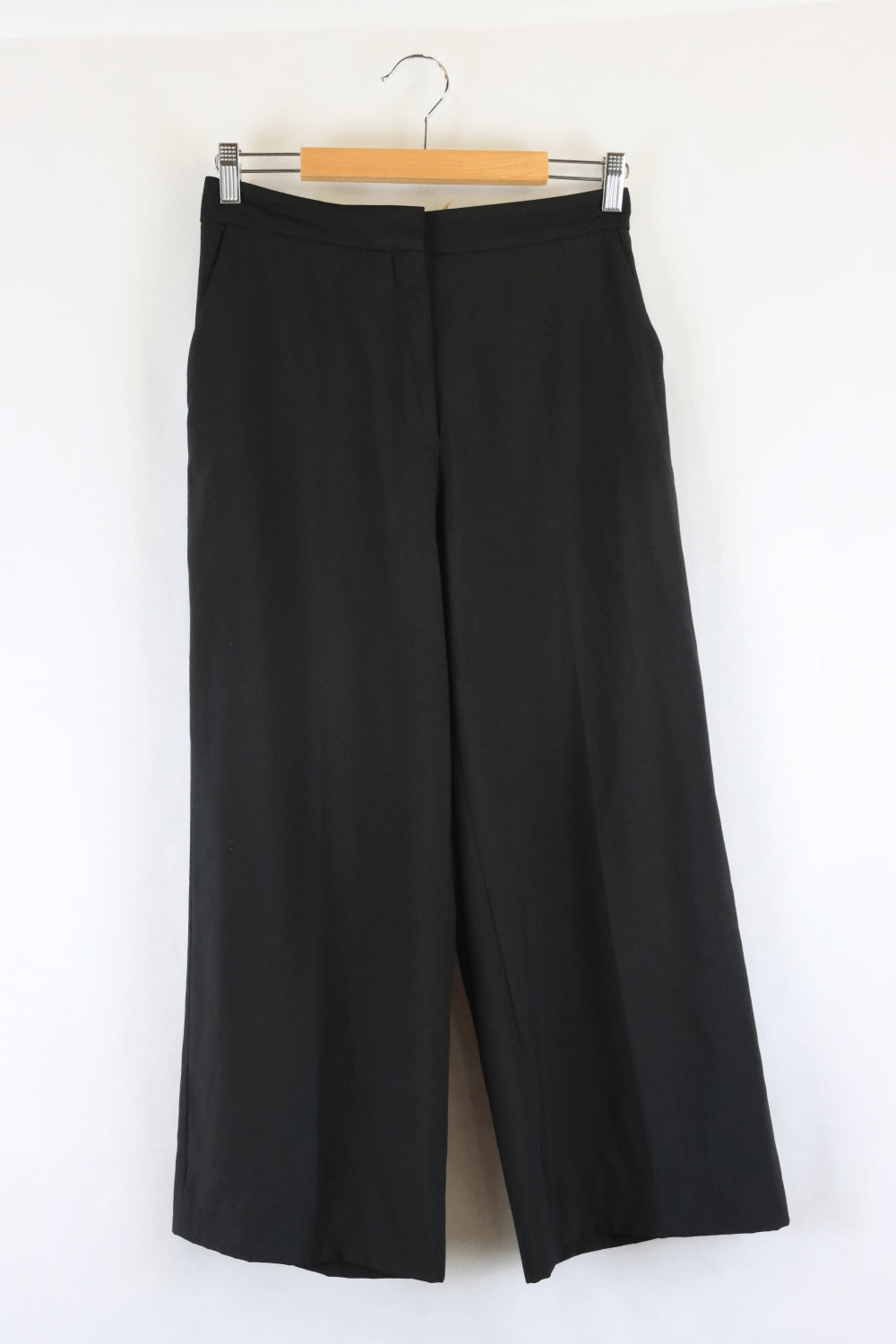 image of Zara Black Wide Leg Pants S