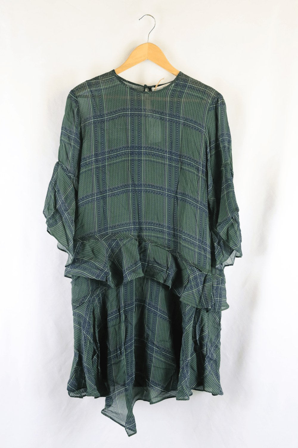 image of Camilla and Marc Green Check Dress S