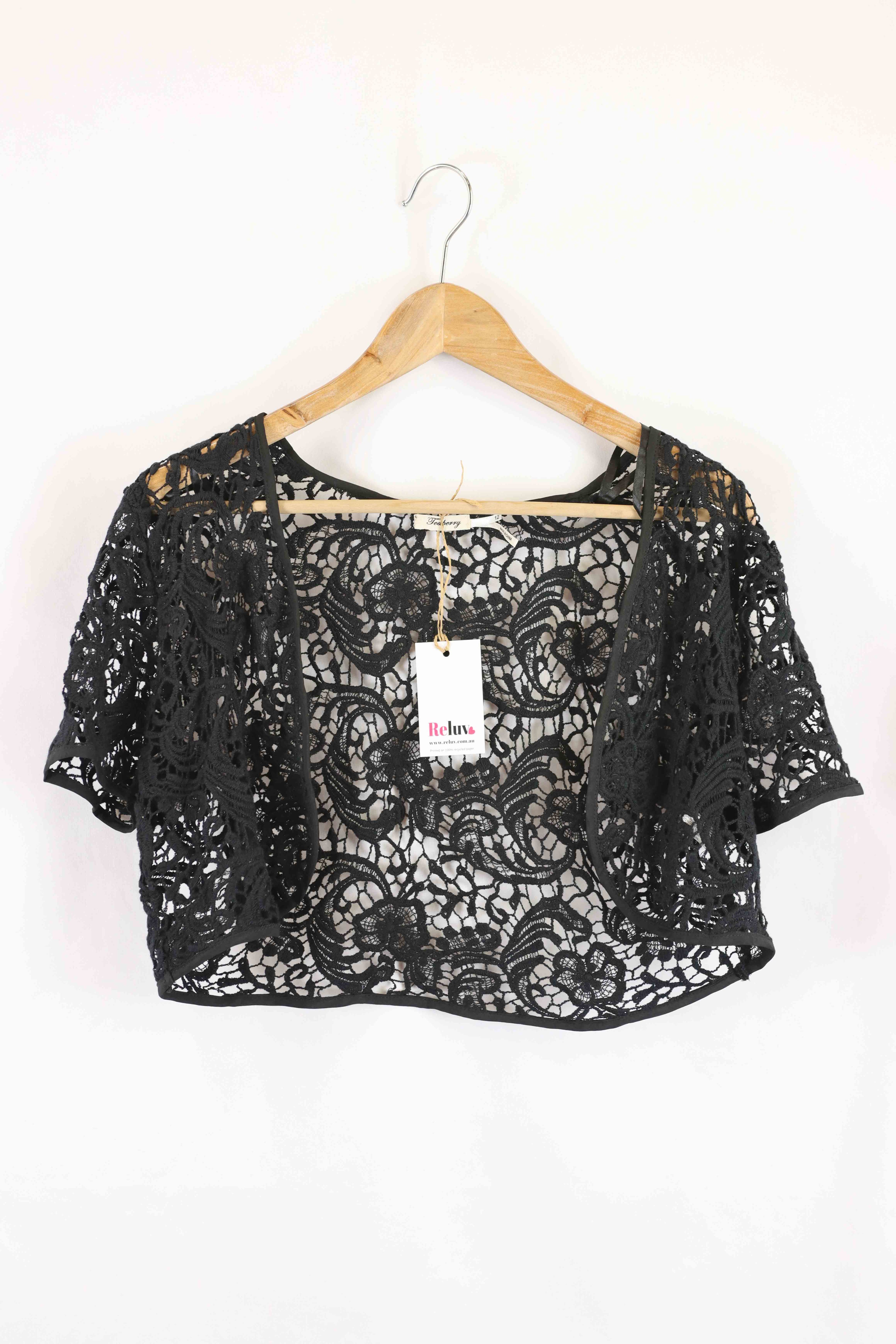 image of Teaberry Black Cardigan 12