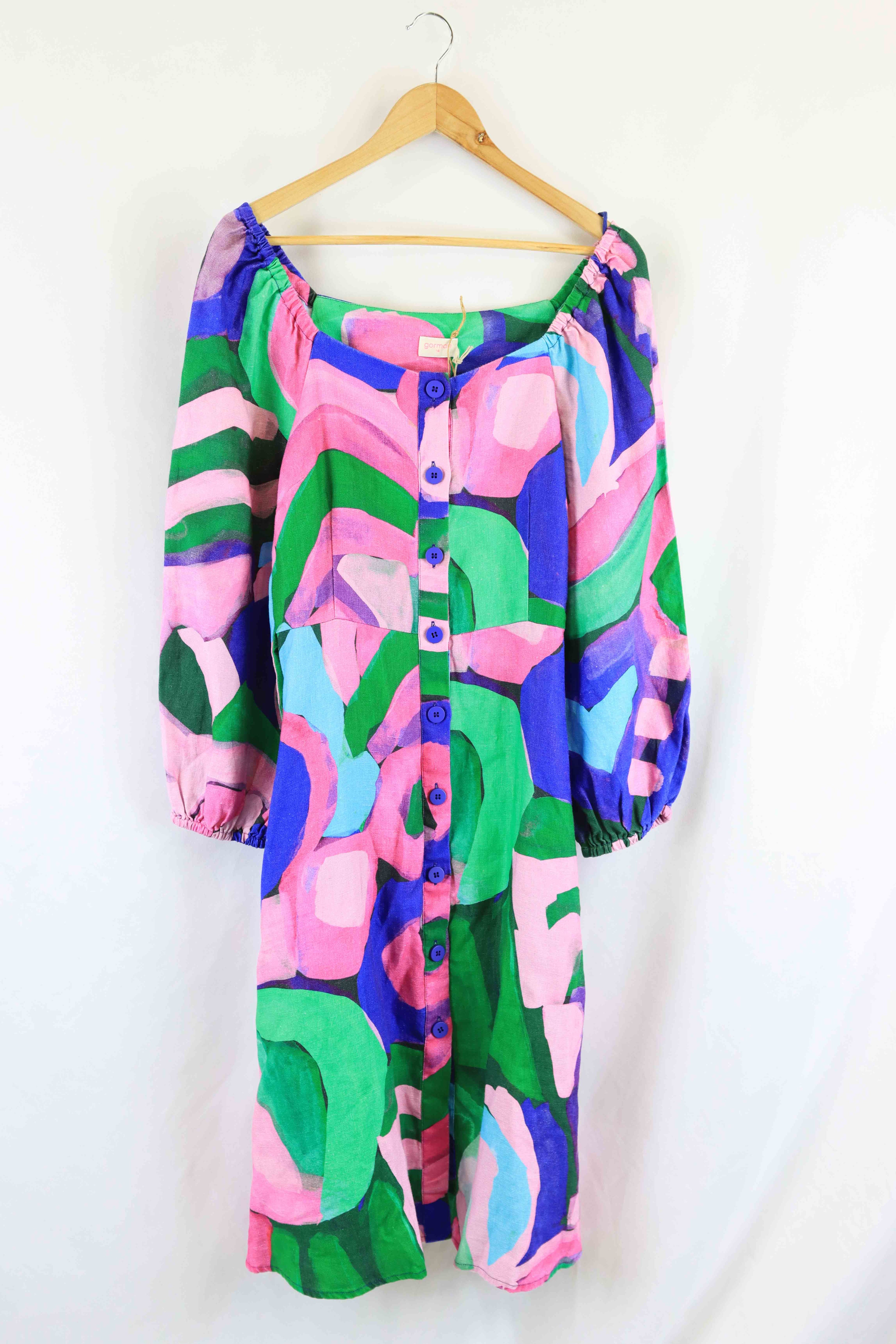 image of Gorman Multi Coloured Dress 14 BNWT
