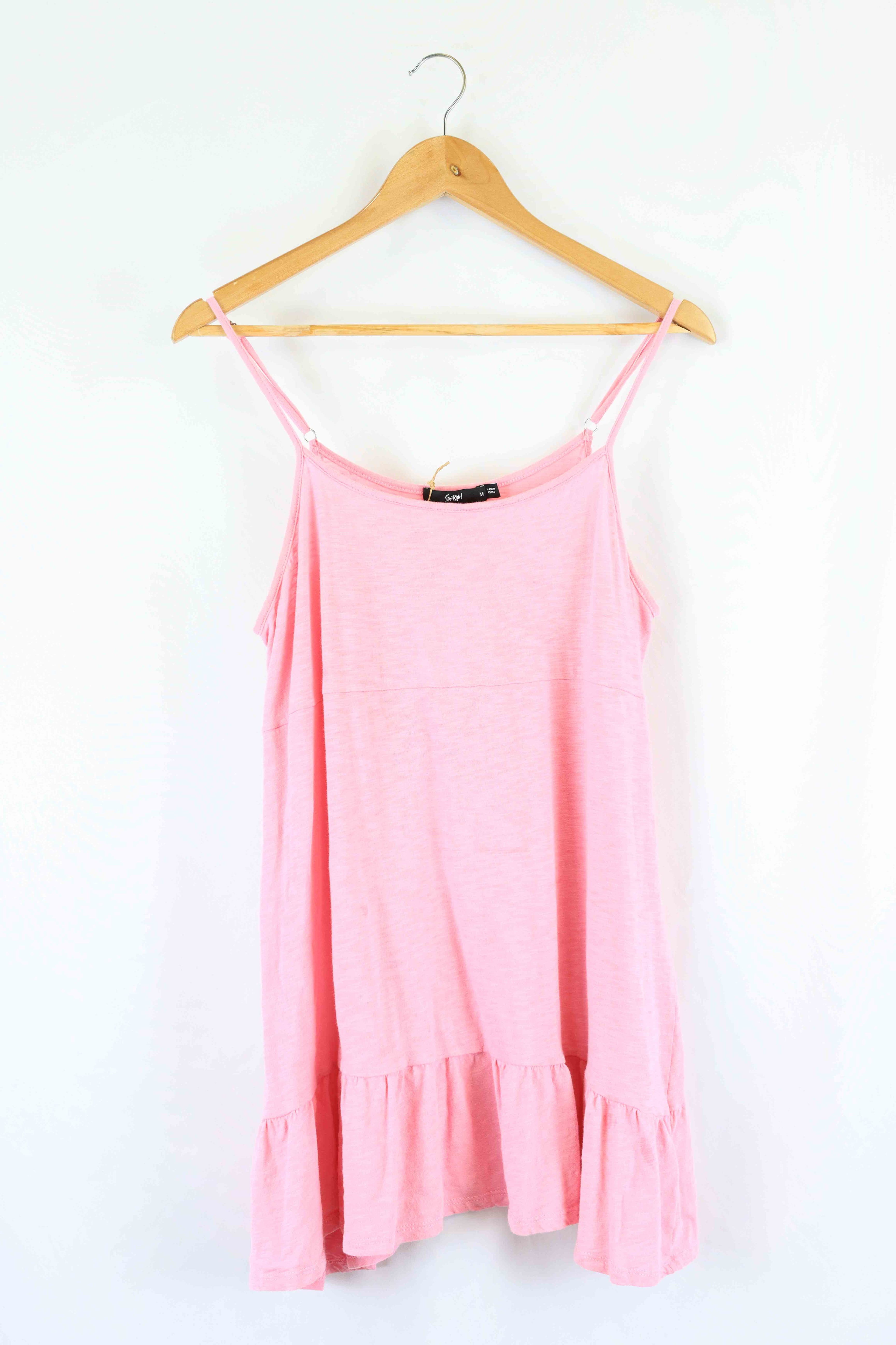 image of Sportsgirl Pink Peplum Top M