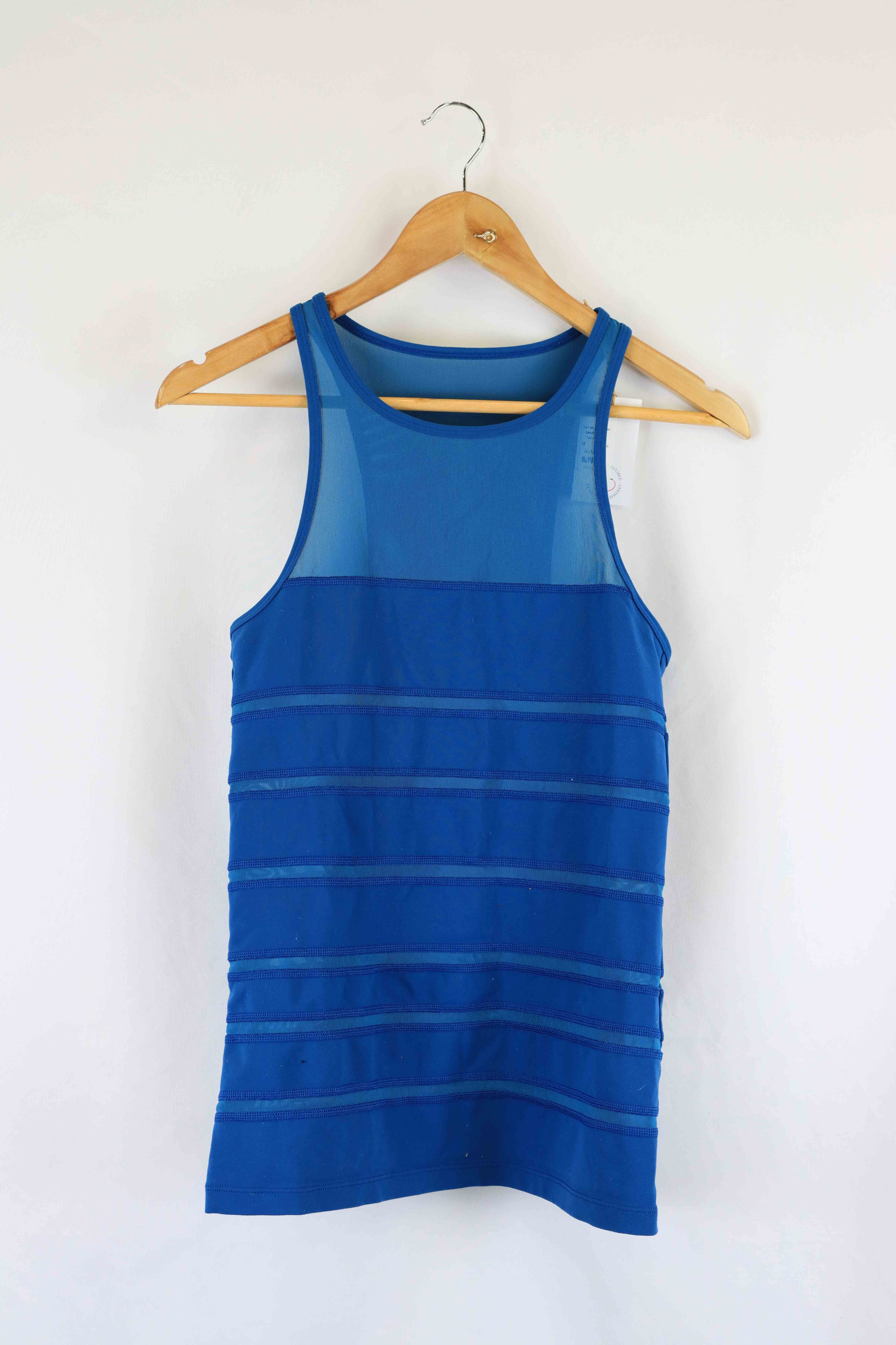 image of Lorna Jane Blue Mesh Sports Tank Top M