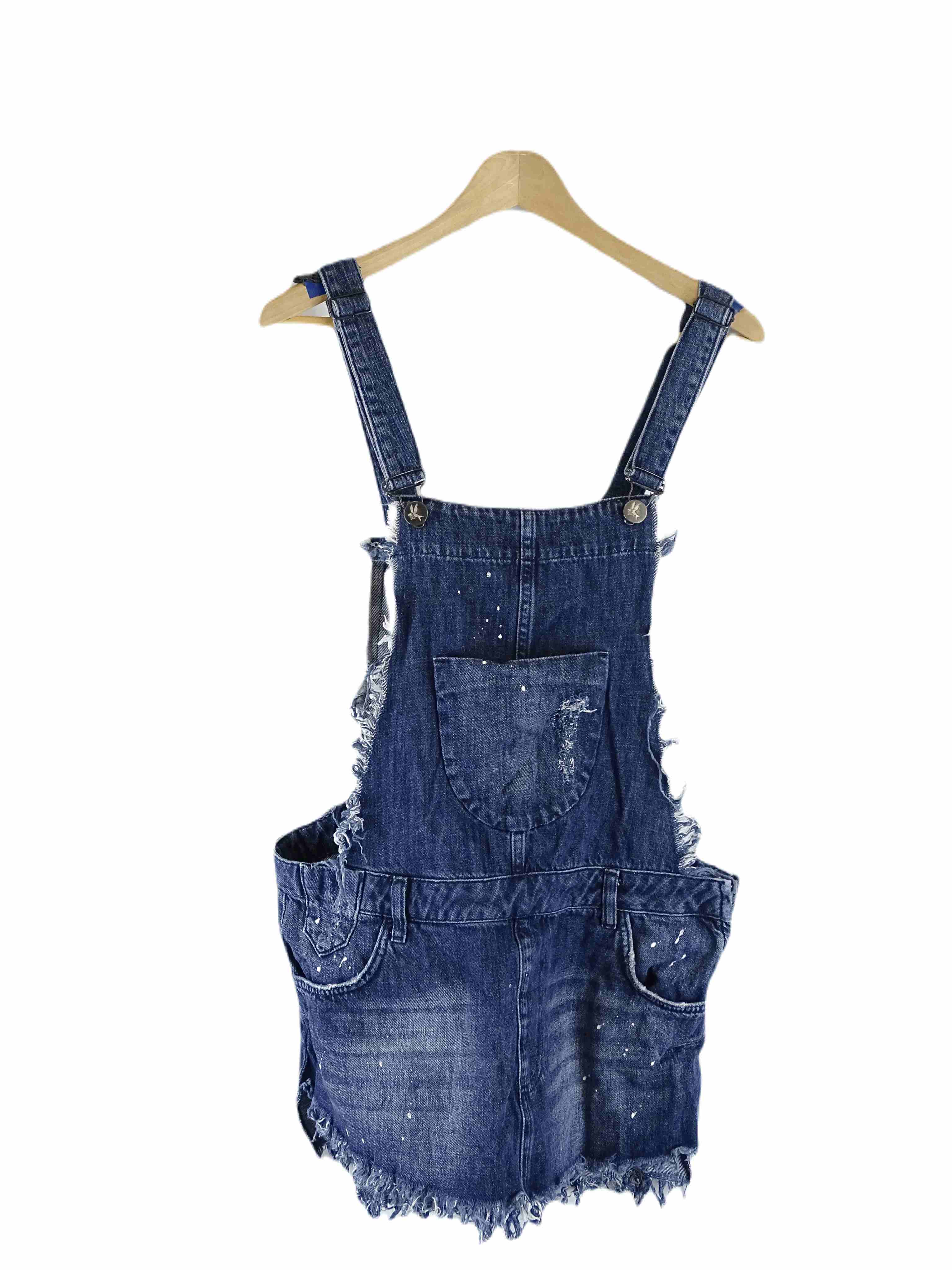 image of One Teaspoon Denim Pinafore Dress M