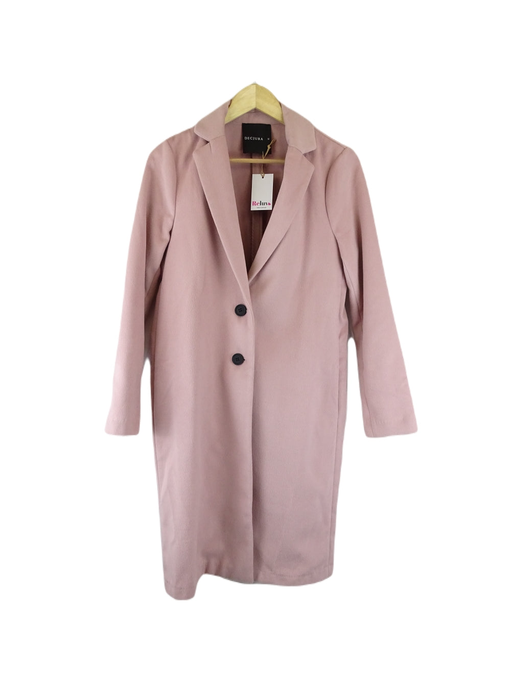 image of Decjuba Pink Cocoon Coat M