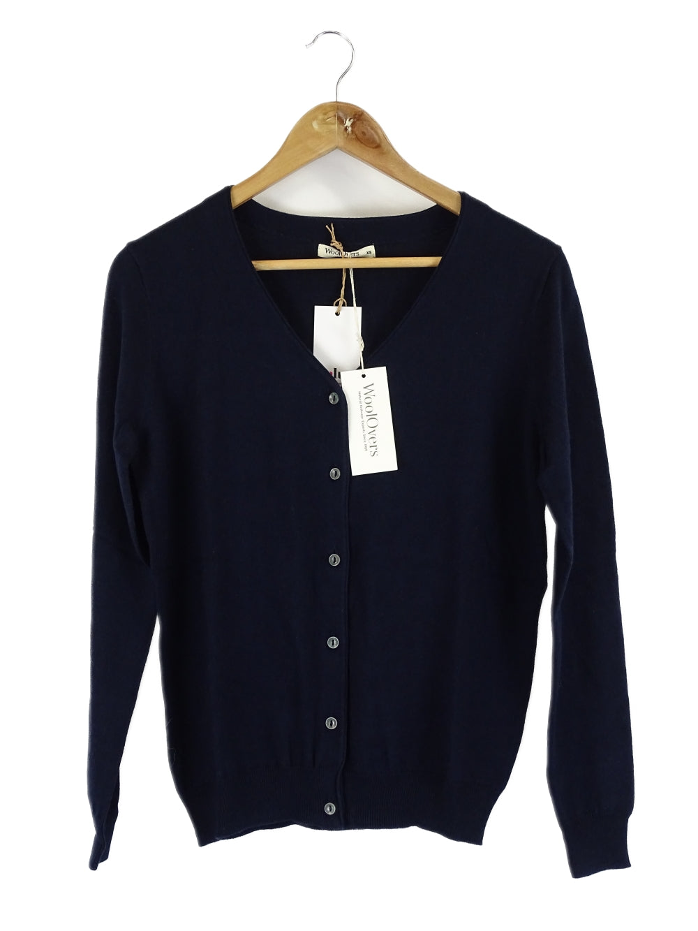 image of WoolOvers Blue Knit Cardigan XS