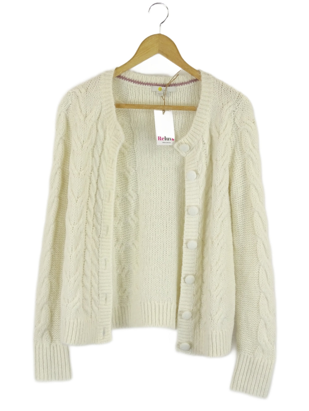 Image of Boden White Cardigan 6