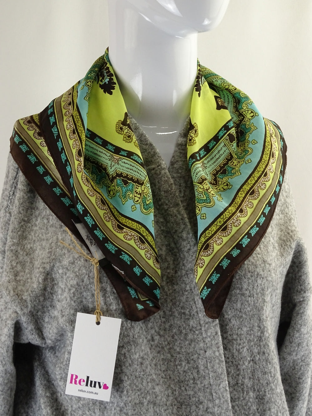 image of Sportsgirl Yellow And Blue Floral Scarf