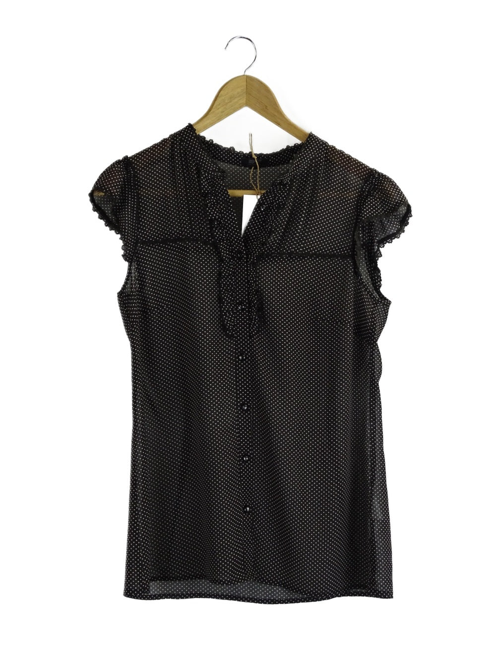 image of Esprit Brown Polka Dot Top S