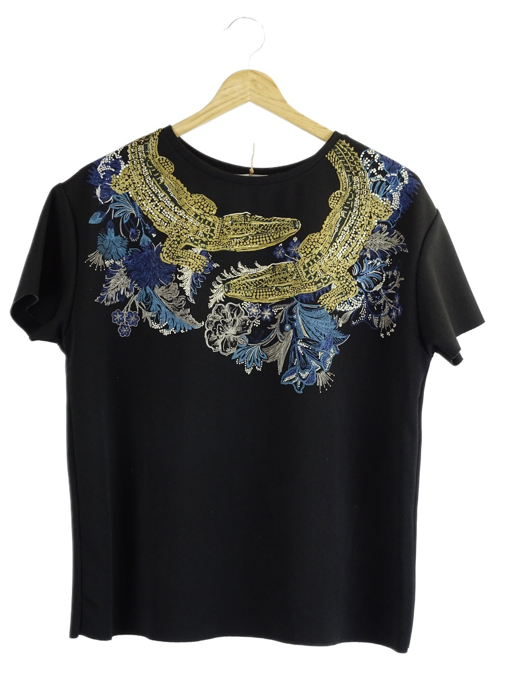 image of Zara Black Crocodile T-shirt S