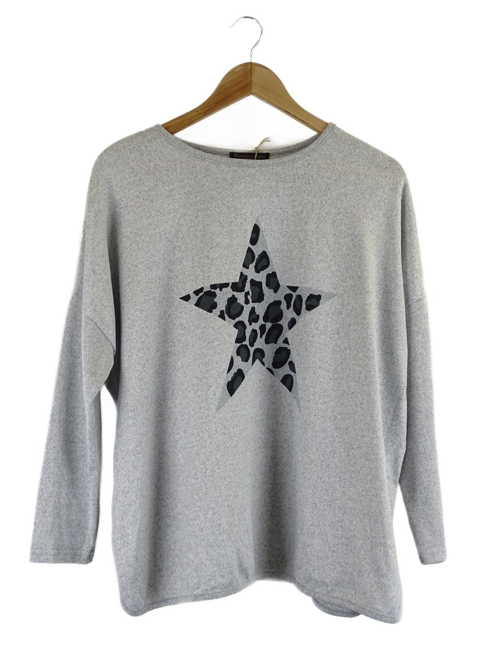 image of Caroline Morgan Grey Star Jumper 10