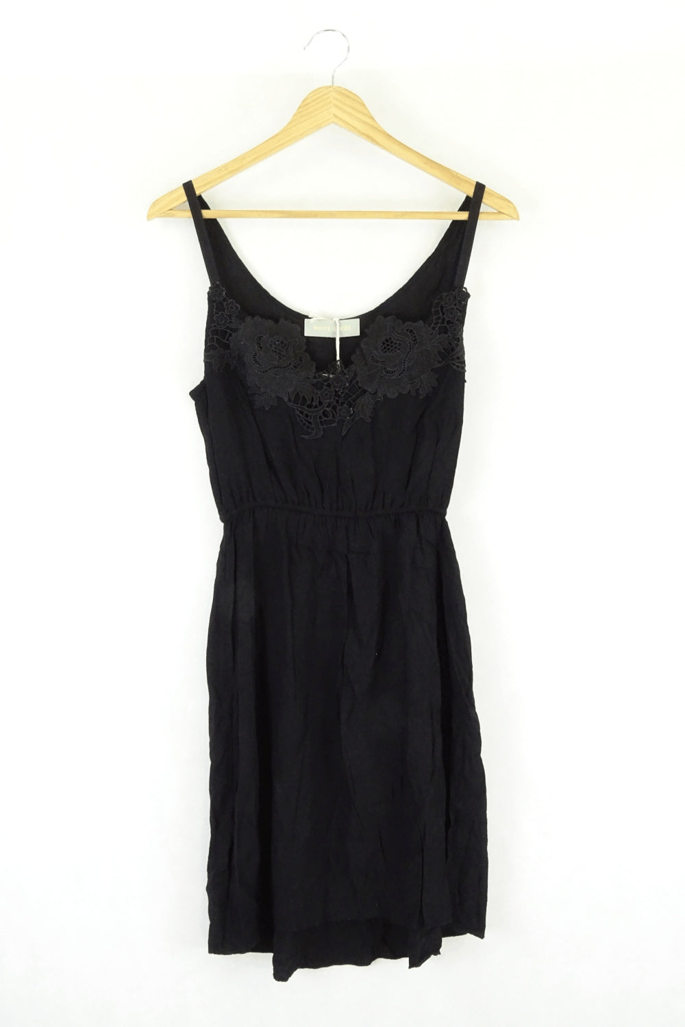 image of White Suede Black Dress S