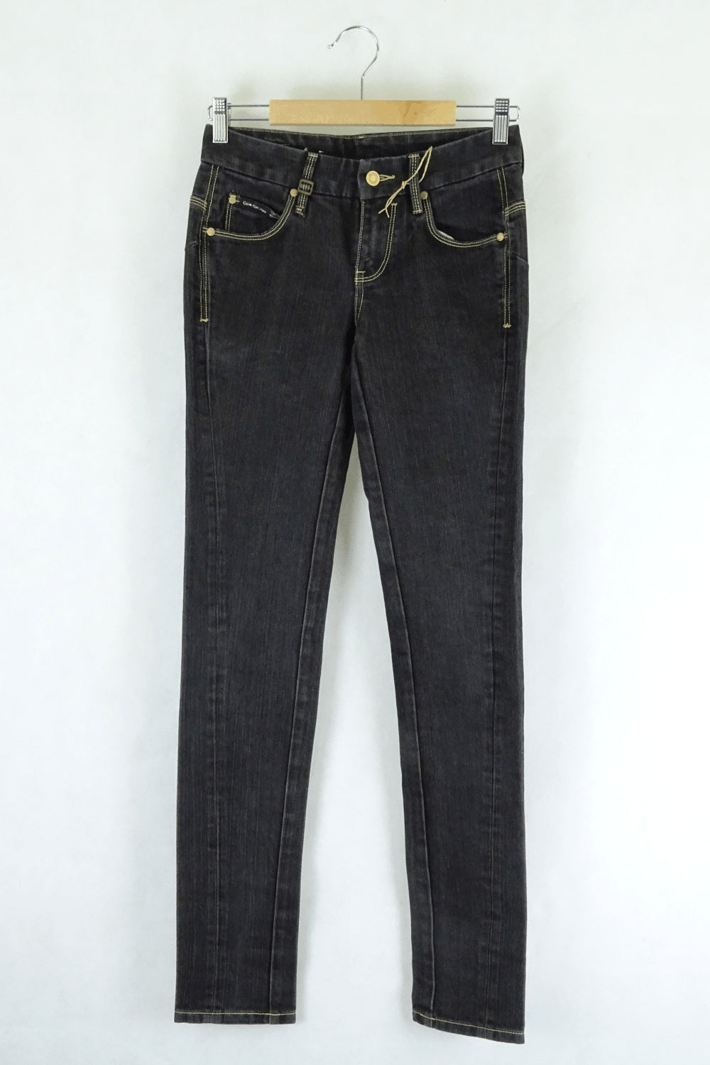 Image of Calvin Klein Black Low Rise Skinny Jeans XS