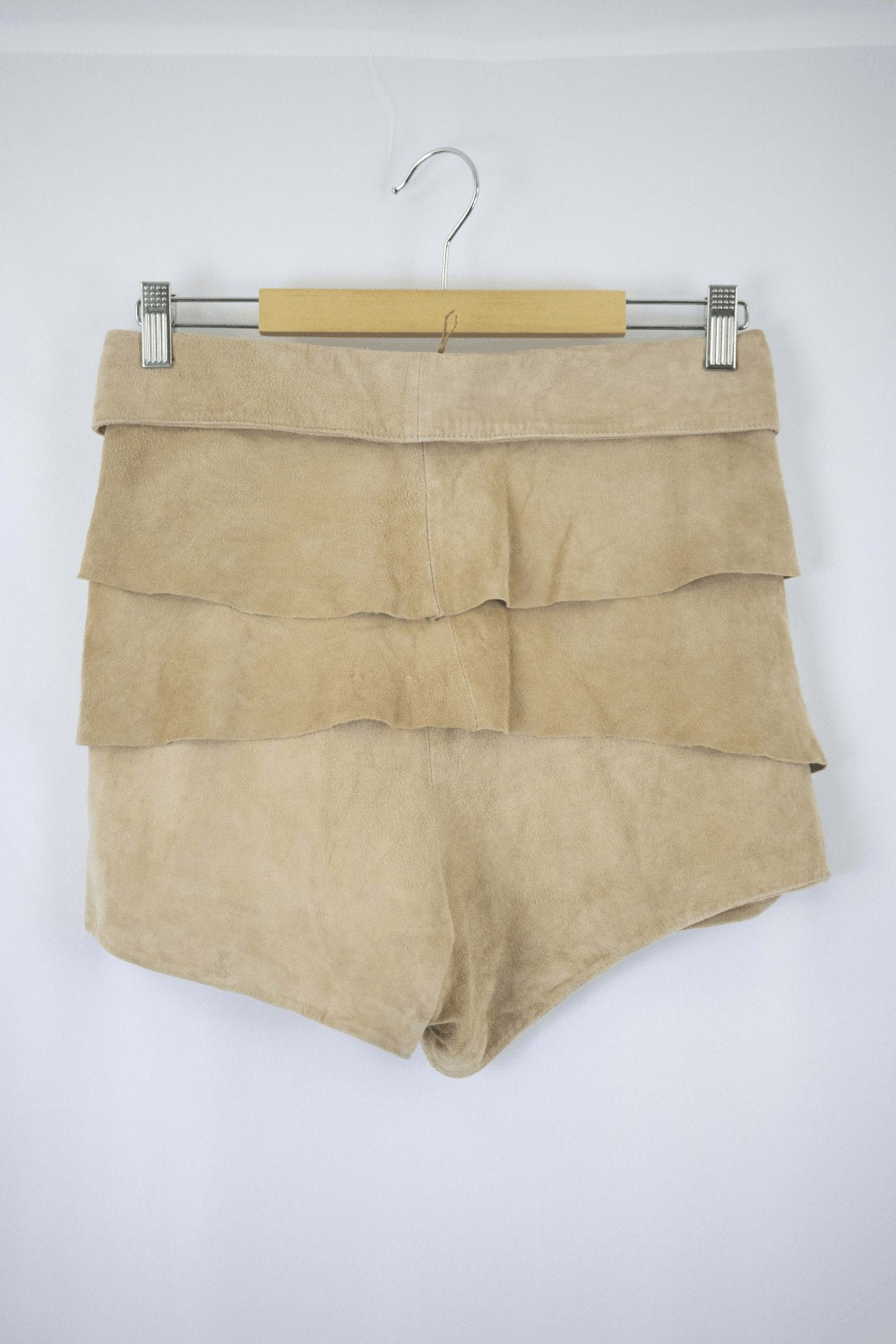 image of Sir The Label Brown Leather Shorts 3 (AU10-12)