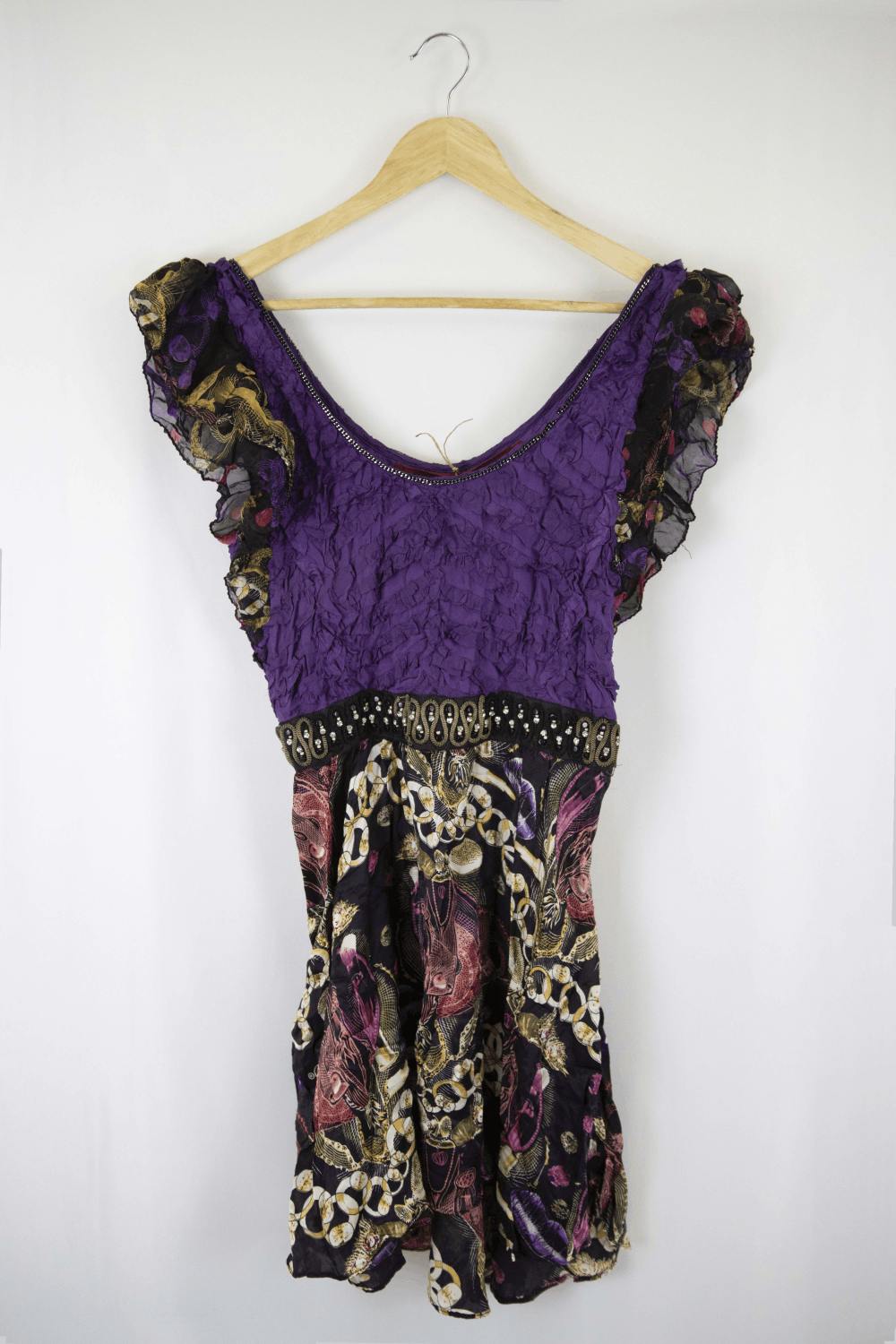 Image of Gusto Purple Dress 40 (Au S)