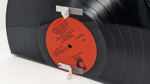 Vinyl record black double sided tape