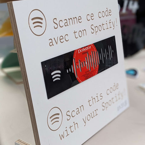 Custom Spotify Barcode Vinyl - Personalized vintage vinyl record with Spotify barcode design