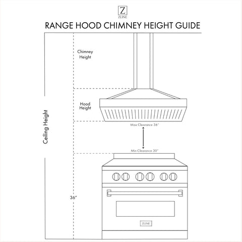 KB30448 by Zline Kitchen and Bath - ZLINE Convertible Vent Outdoor Approved  Wall Mount Range Hood in Stainless Steel (KB-304)