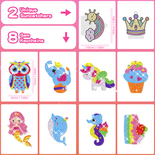 Diamond Painting Stickers for Kids Gem Painting Kit Diamond Art Kits for  Girl