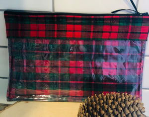 Red and green buffalo plaid jelly bag - Made Known Market LLC