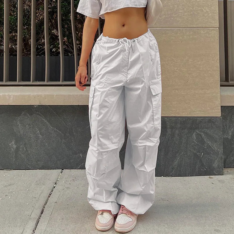Women's Slim Cargo Pants - Stylish Streetwear Trousers