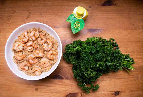 Shrimp and Quinoa Ingredients