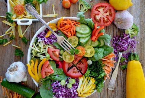 Meal Prep Salad with Veggies