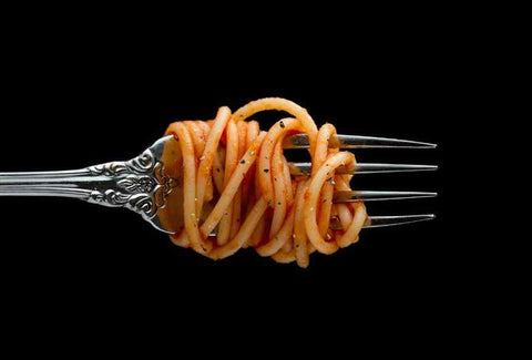 Pescatarian Pasta on a fork
