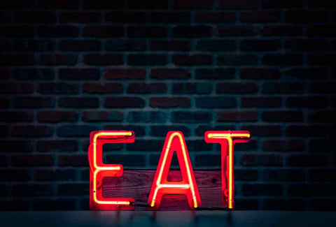 Red EAT Sign