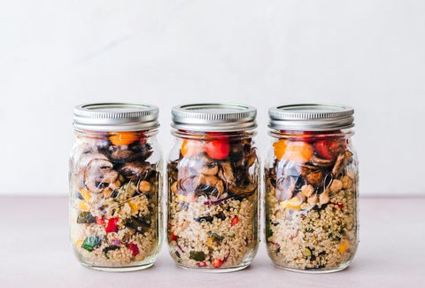 Quinoa Meal Prep Mason Jars