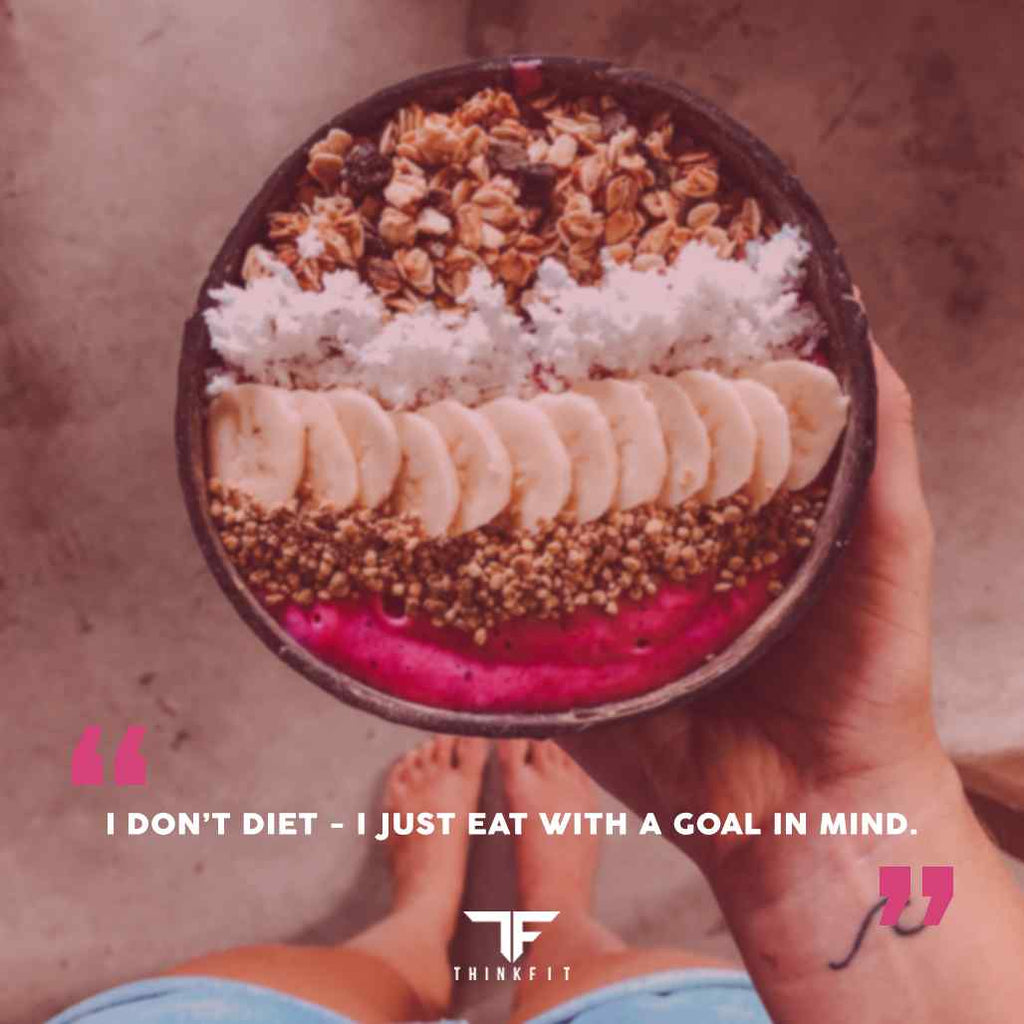 I don't diet meal prep quote graphic