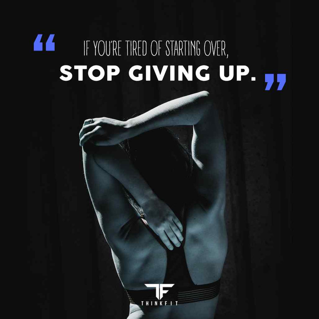Stp giving up meal prep quote graphic