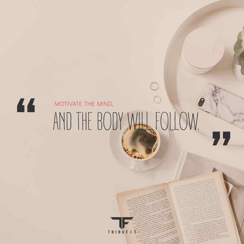 The body will follow meal prep quote graphic