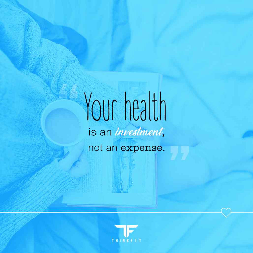 Your Health is an Investment Quote Graphic