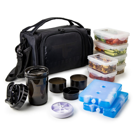 Blue Meal Prep Lunch Bag Set – ThinkFit