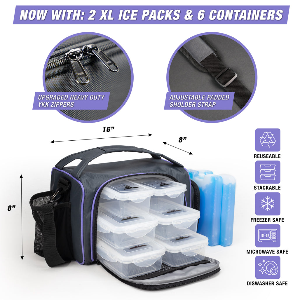 Six Pack of Portion Control Containers – ThinkFit