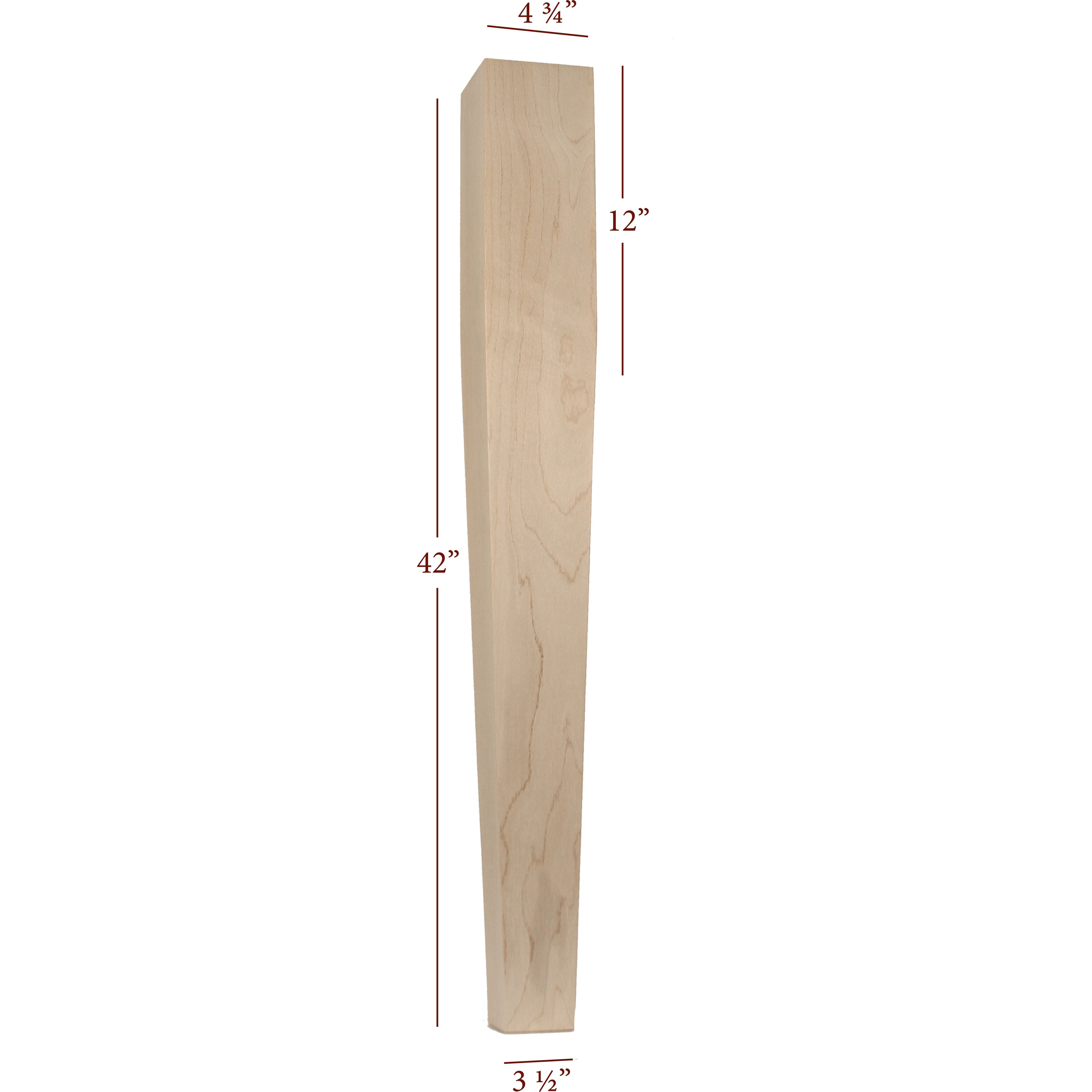 Massive Four Sided Taper Bar Post
