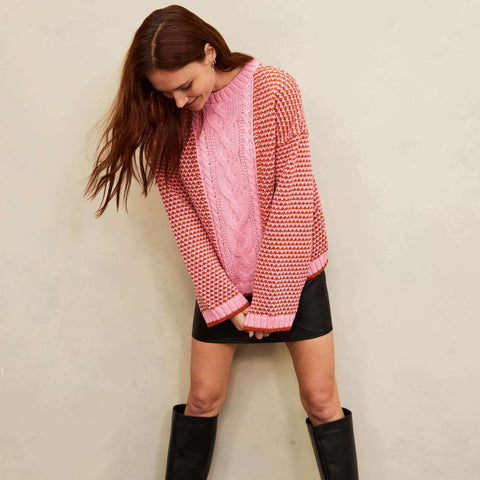 frankie-cable-crew-neck-jumper-pinkcara-the-sky