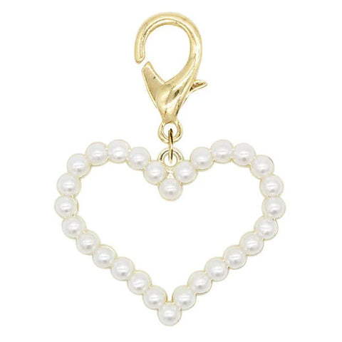 チャーム カスタム パールハート