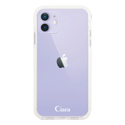 iPhoneケース クッションバンパー 耐衝撃クリアケース ロゴ
