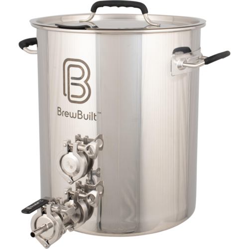 VEVOR Stainless Steel Kettle, 5 GALLON Brewing Pot, Tri Ply Bottom for Beer,  Brew Kettle Pot, Home Brewing Supplies Includes Lid, Handle, Thermometer,  Ball Valve Spigot, Filter, Filter Tray