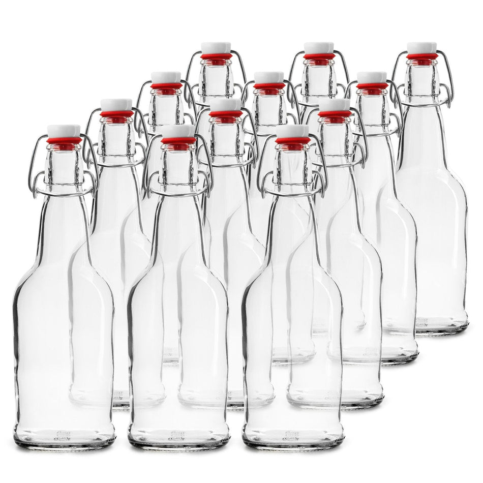 16 oz. Clear Fliptop Bottles