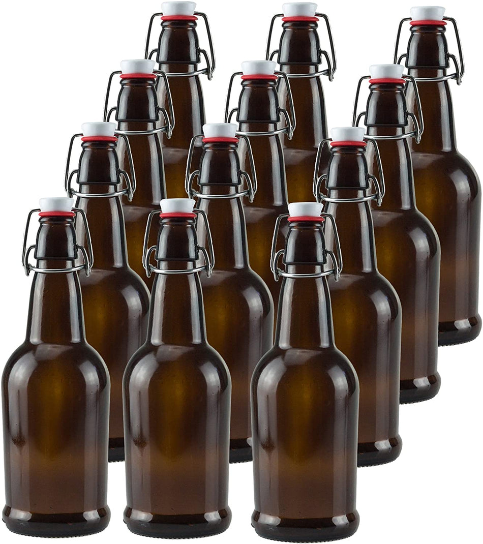 12 oz heritage amber glass bottles shipped bulk by the pallet