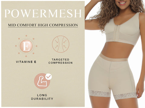 Post Op Full Body Slimming Firm Shapewear With Sleeves Built in Bra –  Sexyskinz Shapewear Fajas