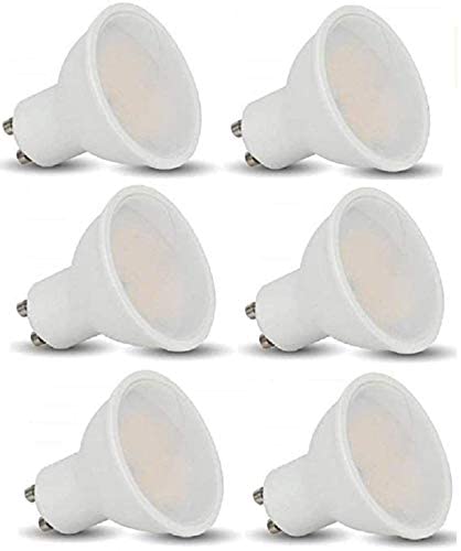 V-Tac LED GU10 Bulbs - PACK OF 12 - 5W SMD LEDs - 110 Degree Beam / 320 LUMENS - Warm White 3000K - Non-Dimmable / 230v Power / 20000 Hour life span