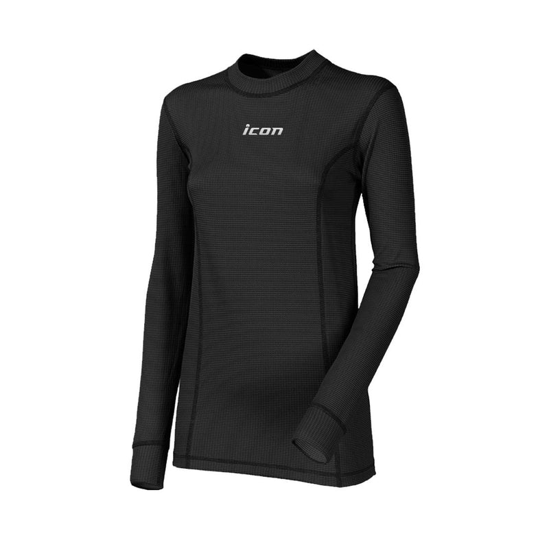 Occhio Icon Sports Women's Black Long Sleeve Pro-X Microsense™ Performance Base Layer